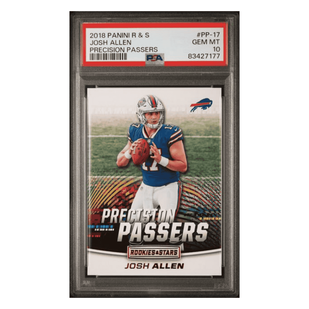 Josh Allen PSA 10 2018 Panini Rookies & Stars Precision Passers Card #PP17