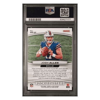 Josh Allen PSA 10 2018 Panini Rookies & Stars Precision Passers Card #PP17