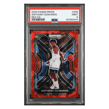 Anthony Edwards PSA 9 2020 Panini Prizm Red Ice Rookie RC Card #258