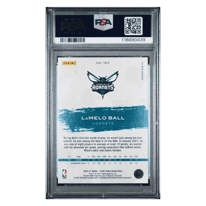 LaMelo Ball PSA 10 2020 Panini Court Kings Rookie RC Card #163