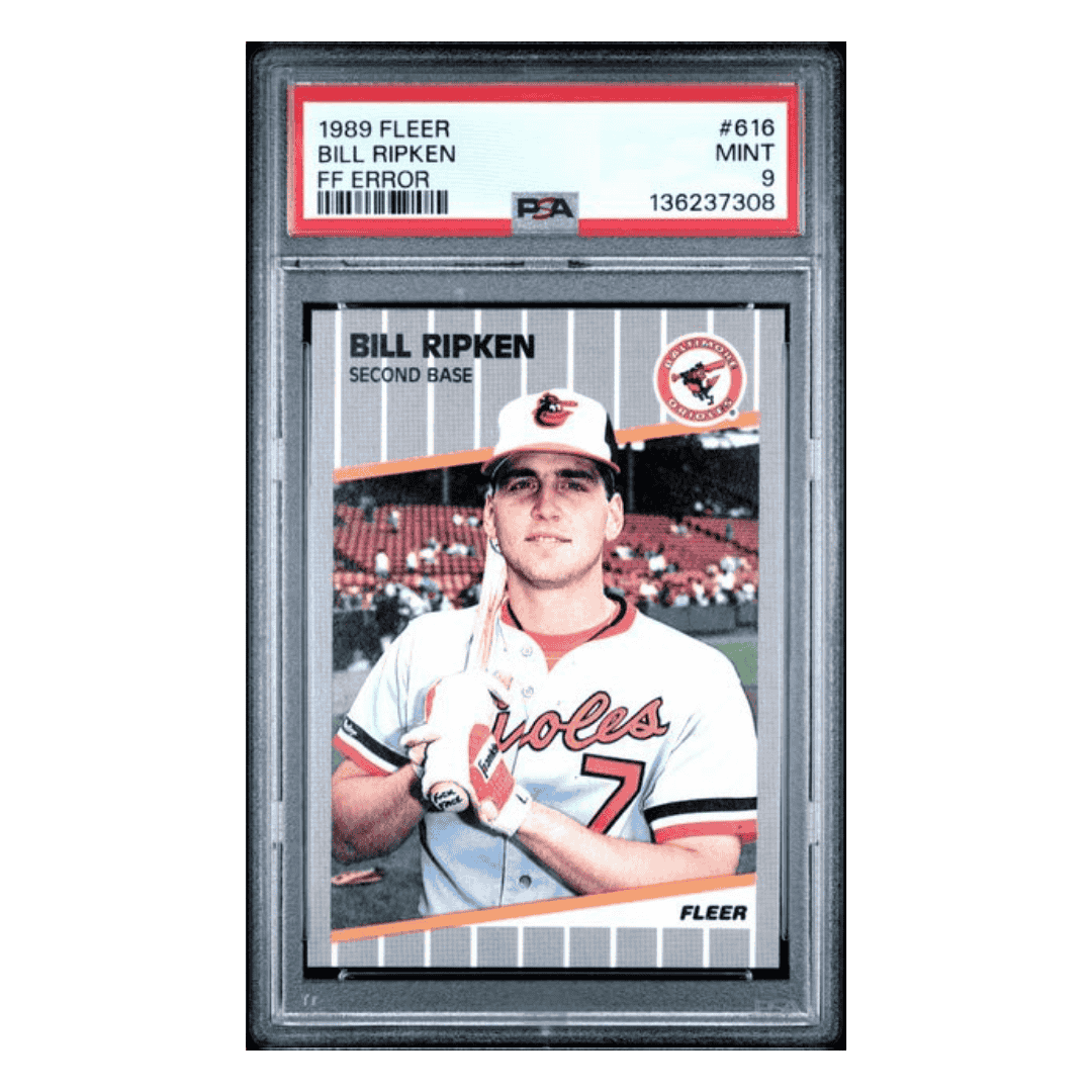 Bill Ripken PSA 9 1989 Fleer FF Error Card #616