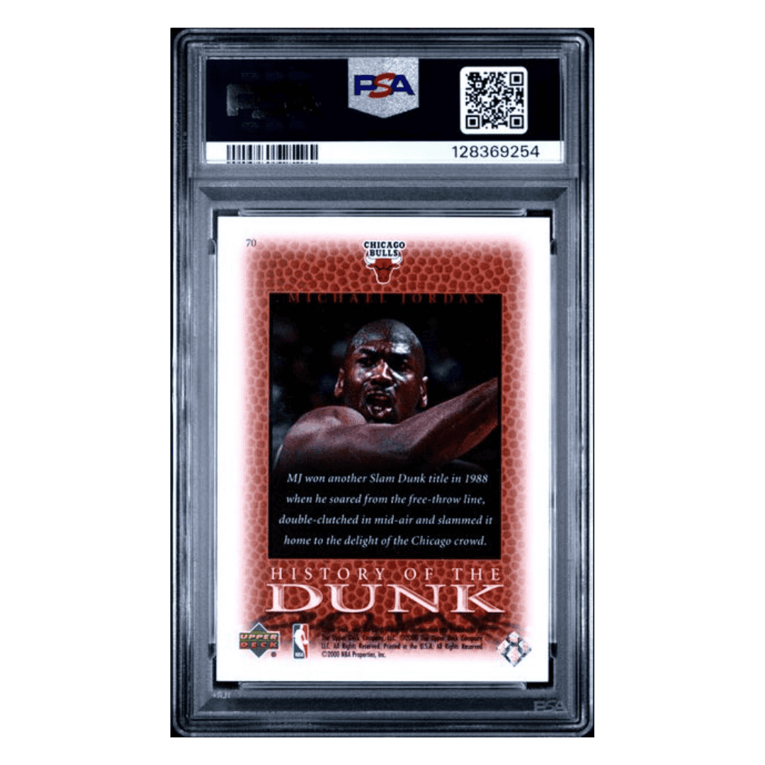 Michael Jordan PSA 8 1999 Upper Deck Legends Card #70