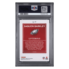 Saquon Barkley PSA 10 2024 Panini Donruss Optic Uptowns Card #17