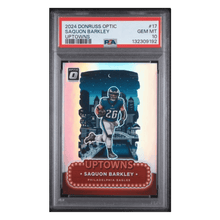 Saquon Barkley PSA 10 2024 Panini Donruss Optic Uptowns Card #17
