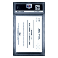 Brock Bowers PSA 9 2024 Topps Chrome Rookie Autograph Green Refractor #d/ 99 Card #RABBO