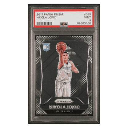 Nikola Jokic PSA 9 2015 Panini Prizm Rookie RC Card #335