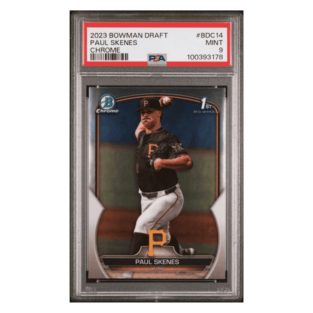 Paul Skenes PSA 9 2023 Topps Bowman Draft Chrome Card #BDC14