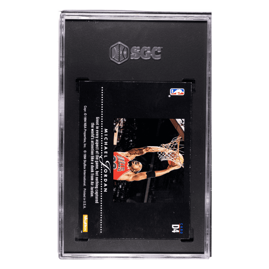 Michael Jordan SGC 8.5 1993-94 Skybox Premium Dynamic Dunks Card #D4