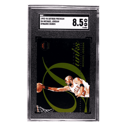 Michael Jordan SGC 8.5 1993-94 Skybox Premium Dynamic Dunks Card #D4