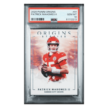 Patrick Mahomes PSA 10 2020 Panini Origins Stories Card #91
