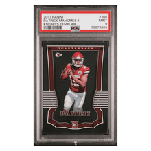 Patrick Mahomes PSA 9 2017 Panini Knights Templar Rookie RC Card #104