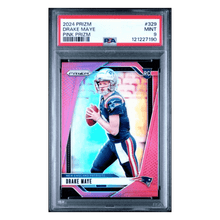 Drake Maye PSA 9 2024 Panini Prizm Pink Prizm Rookie RC Card #329