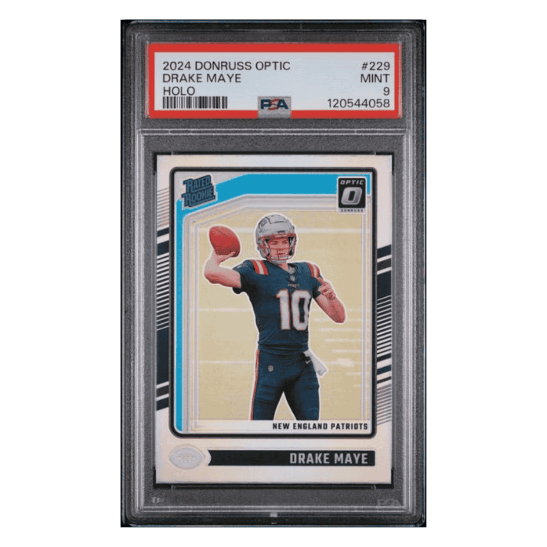 Drake Maye PSA 9 2024 Panini Donruss Optic Holo Rated Rookie Card #229
