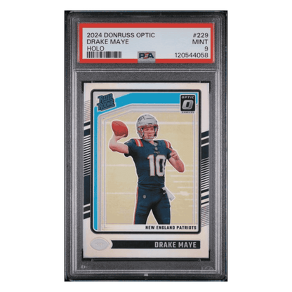 Drake Maye PSA 9 2024 Panini Donruss Optic Holo Rated Rookie Card #229