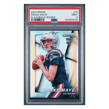 Drake Maye PSA 9 2024 Panini Prizm Flashback Rookie RC Card #10