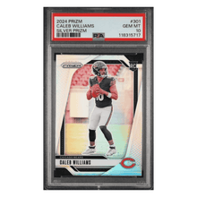 Caleb Williams PSA 10 2024 Panini Prizm Silver Prizm Rookie RC Card #301
