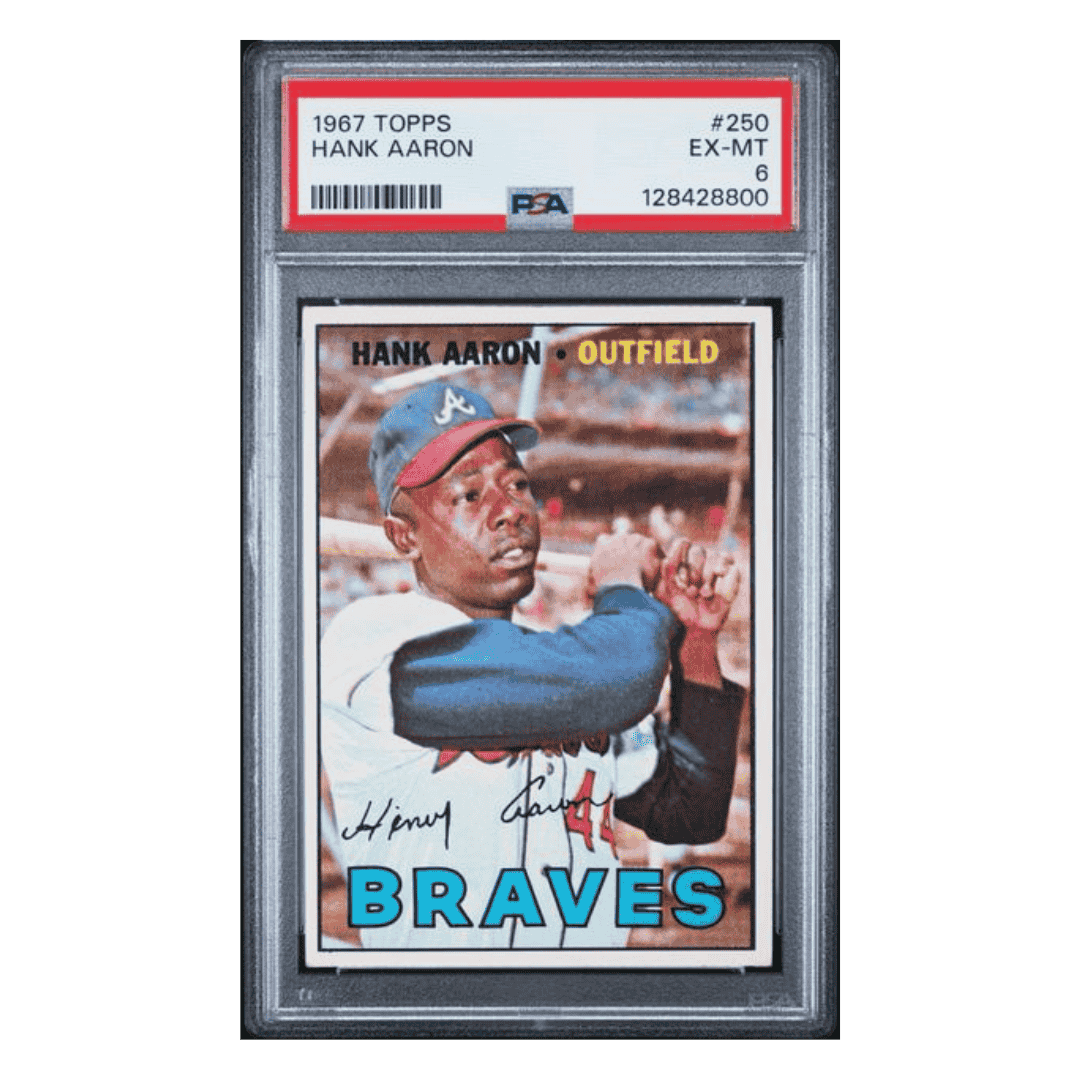 Hank Aaron PSA 6 1967 Topps Card #250