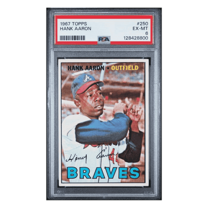 Hank Aaron PSA 6 1967 Topps Card #250