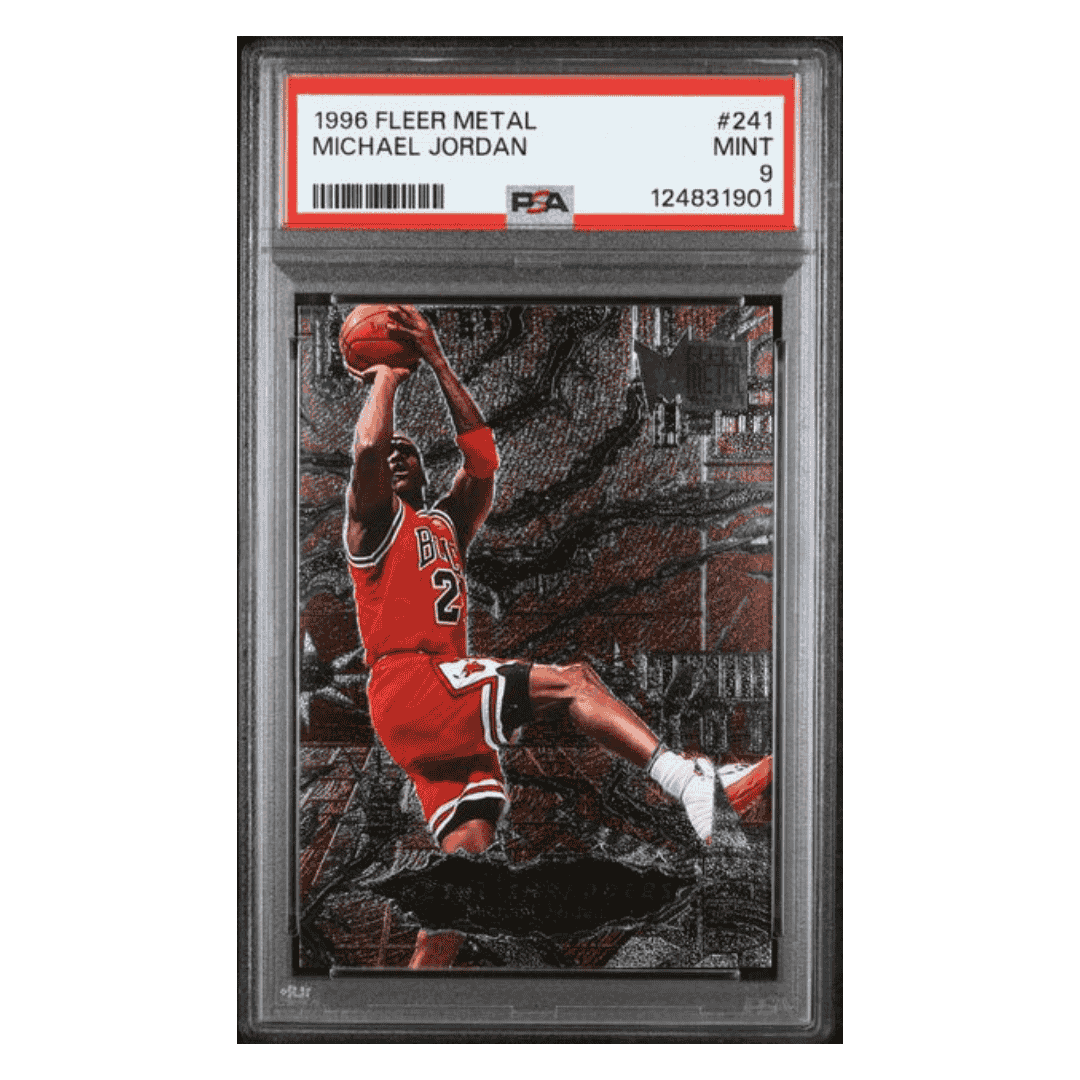 Michael Jordan PSA 9 1996 Fleer Metal Card #241