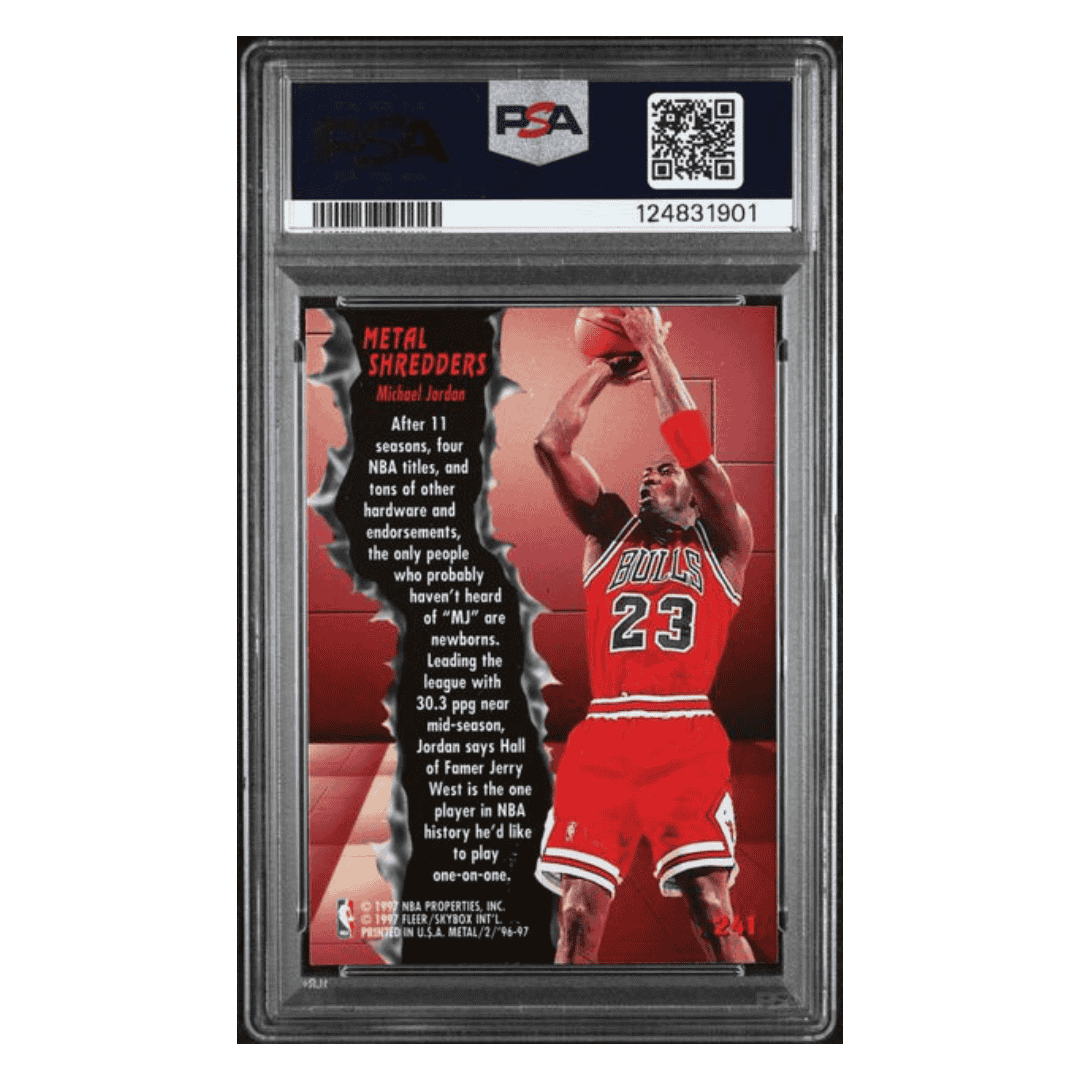 Michael Jordan PSA 9 1996 Fleer Metal Card #241