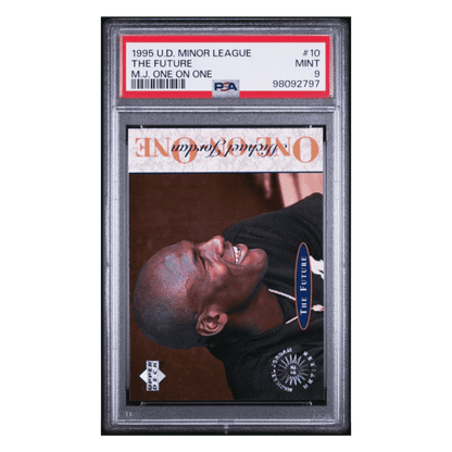 Michael Jordan PSA 9 1995 Upper Deck Minor League MJ One on One Card #10