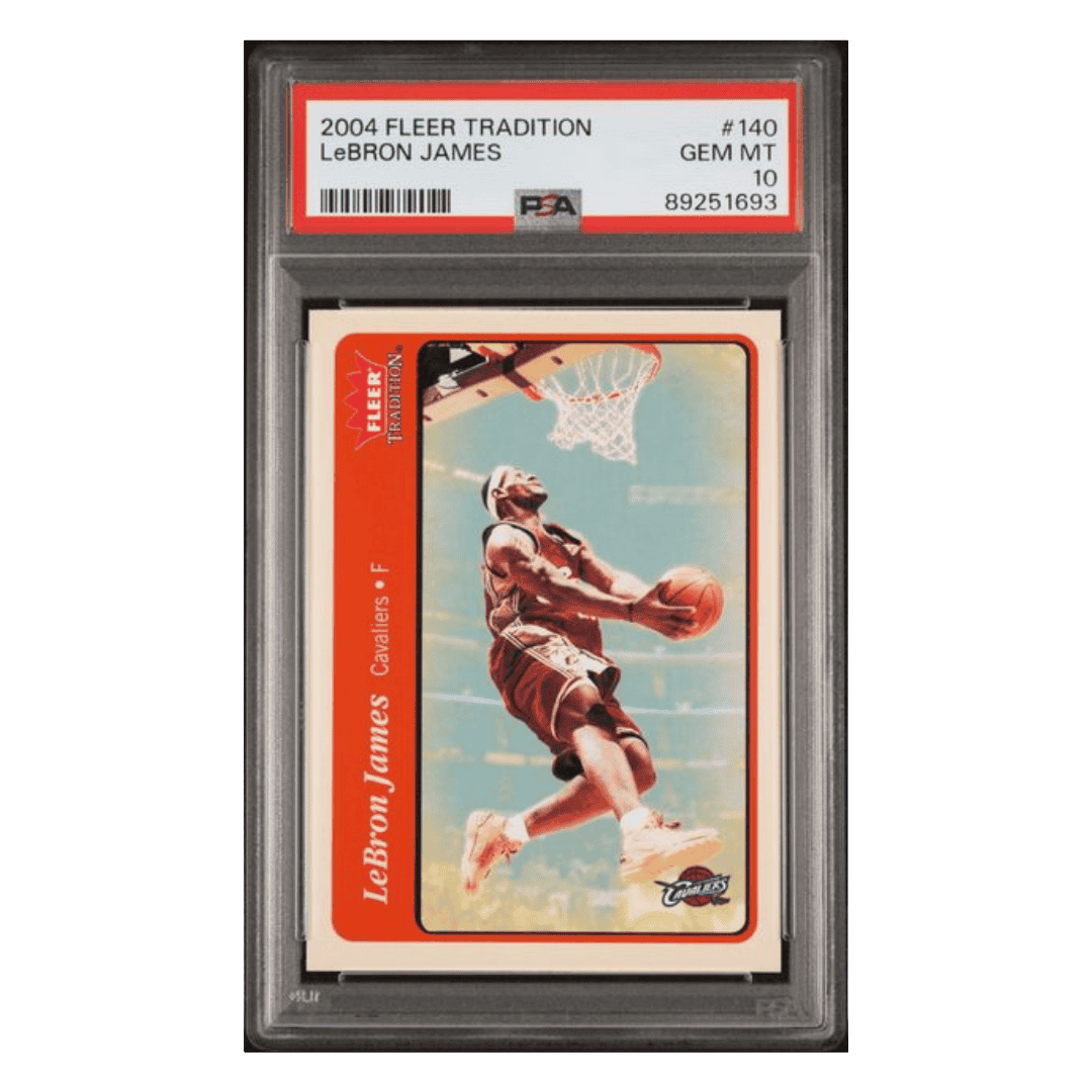 LeBron James PSA 10 2004 Fleer Tradition Card #140