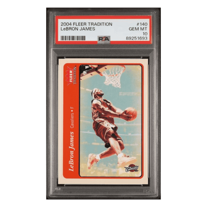 LeBron James PSA 10 2004 Fleer Tradition Card #140