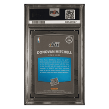 Donovan Mitchell PSA 9 2017 Panini Donruss Optic Red/ Yellow Rated Rookie Card #188