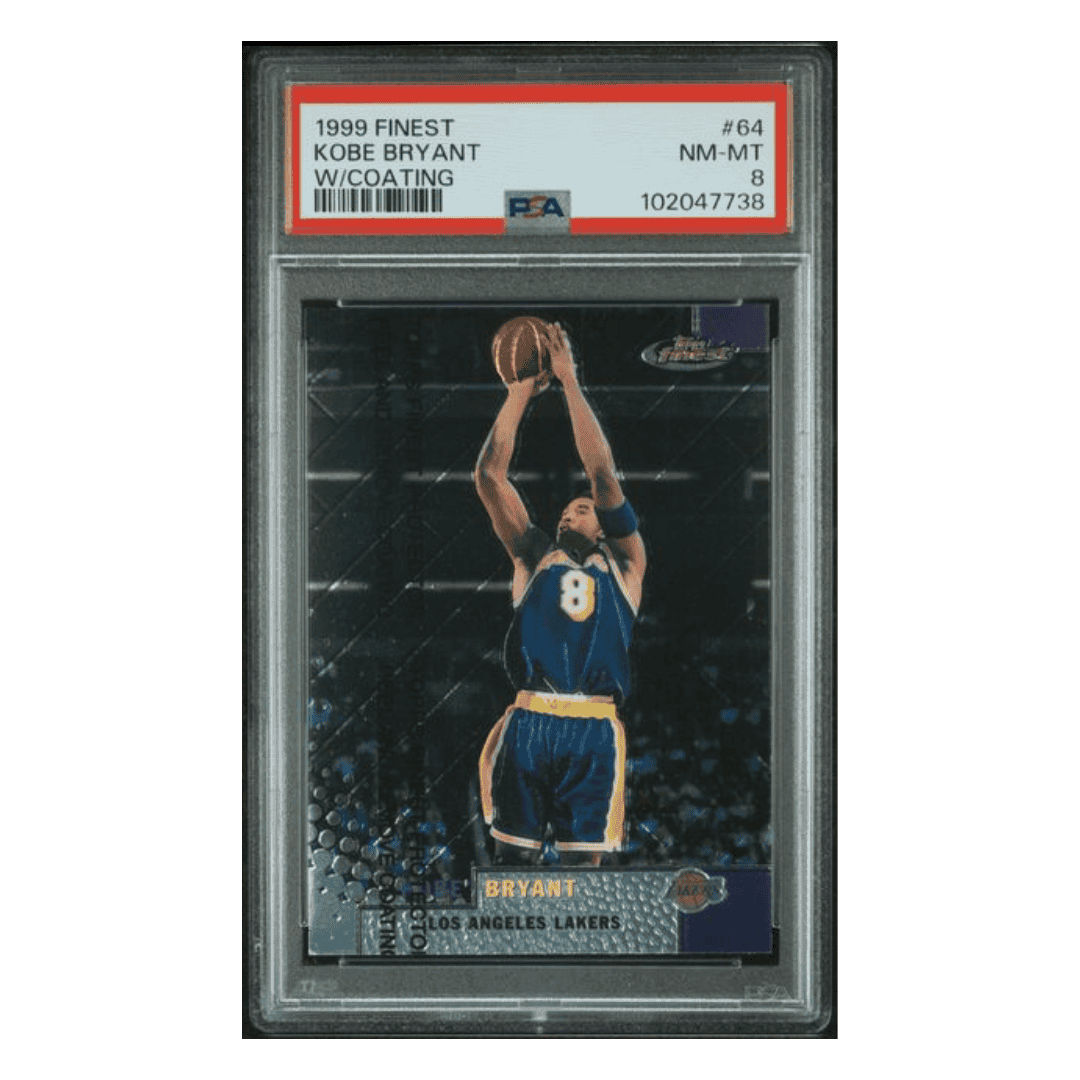Kobe Bryant PSA 8 1999 Topps Finest w/Coating Card #64