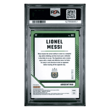 Lionel Messi PSA 9 2024-25 Panini Donruss FIFA Optic Red #d/ 299 Card #80