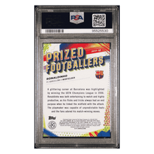 Ronaldoinho PSA 10 2023-24 Topps Finest UEFA Club Competitions Prized Footballers Fusion Blue/ Red #d/ 50 Card #PFF12