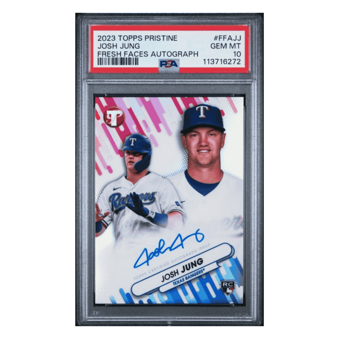 Josh Jung PSA 10 2023 Topps Pristine Fresh Faces Autograph Card #FFAJJ