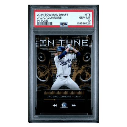 Jac Caglianone PSA 10 2024 Topps Bowman Draft In Tune Card #IT5