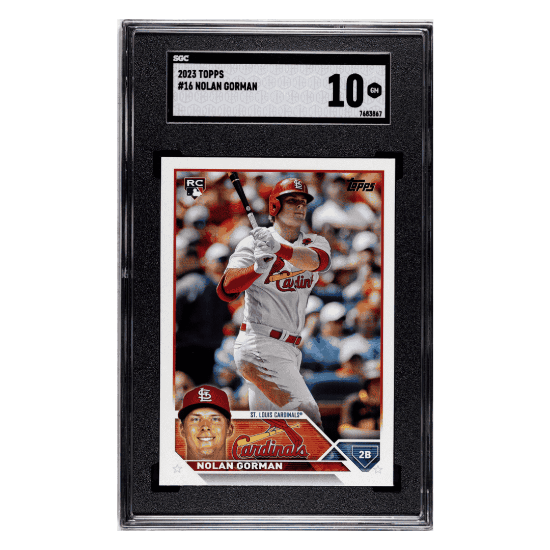 Nolan Gorman SGC 10 2023 Topps Rookie RC Card #16