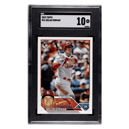 Nolan Gorman SGC 10 2023 Topps Rookie RC Card #16