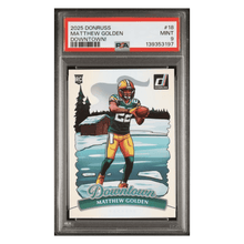 Matthew Golden PSA 9 2025 Panini Donruss Downtown! Rookie RC Card #18
