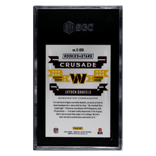 Jayden Daniels SGC 10 2024 Panini Rookies & Stars Crusade Card #CJDS