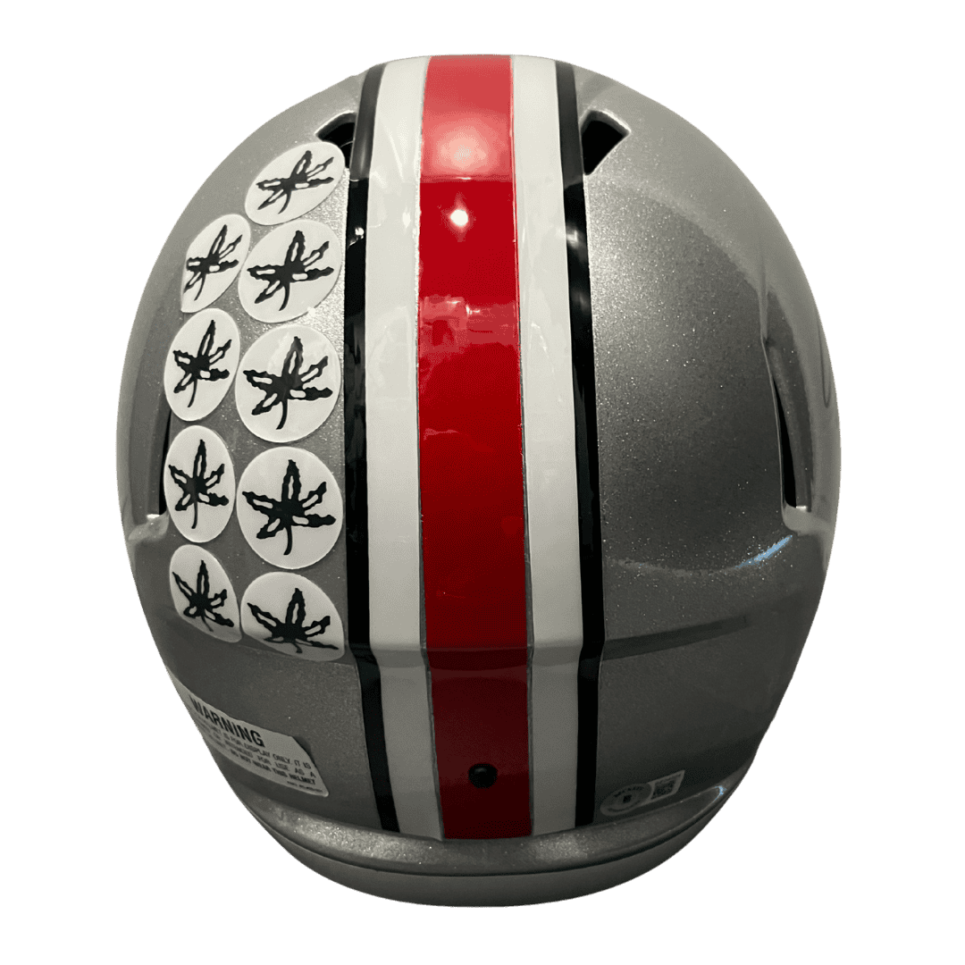 Jaxon Smith-Njigba Ohio State Buckeyes Autographed Full Size Speed Replica Helmet - Beckett COA