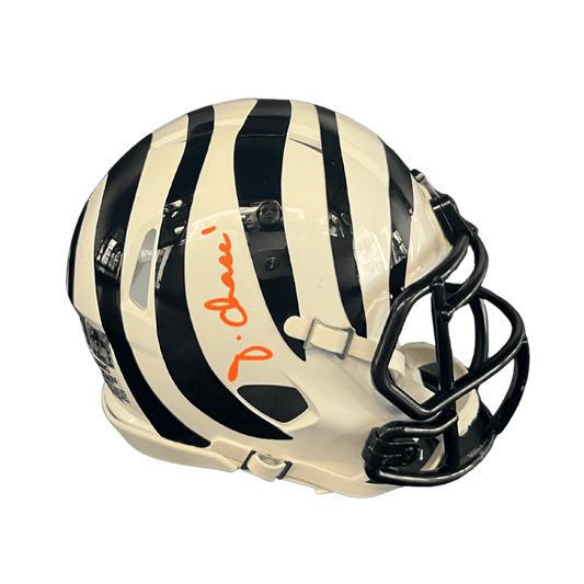 Ja'Marr Chase Cincinnati Bengals Autographed Mini Speed Helmet - Beckett COA