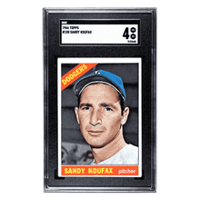 Sandy Koufax SGC 4 1966 Topps Card #100