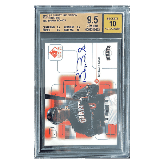 Barry Bonds BGS 9.5 1999 Upper Deck SP Signature Edition Autographs Card #BB