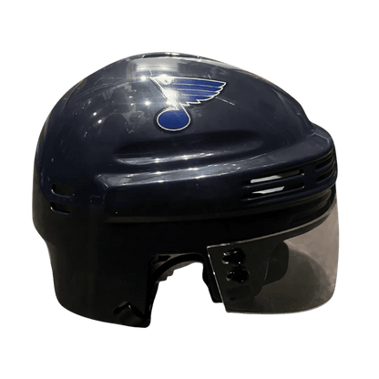 Brayden Schenn St Louis Blues Autographed Mini Replica Blue Helmet with Inscription - JSA COA
