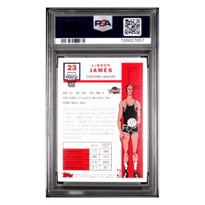 LeBron James PSA 9 2007 Topps 1957-58 Variation Card #23