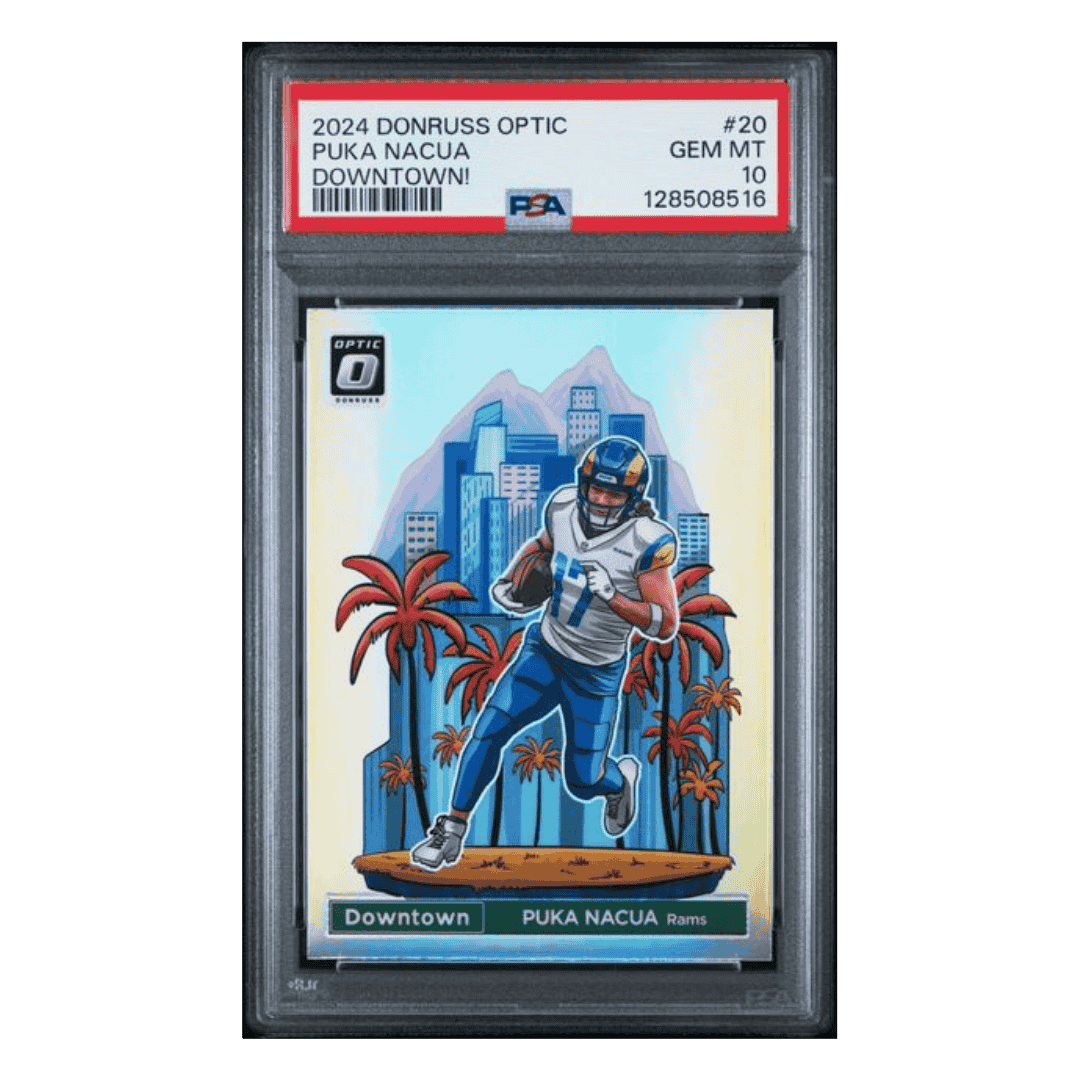 Puka Nacua PSA 10 2024 Panini Donruss Optic Downtown! Card #20