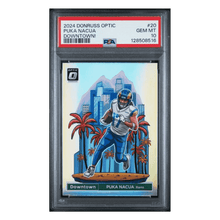 Puka Nacua PSA 10 2024 Panini Donruss Optic Downtown! Card #20