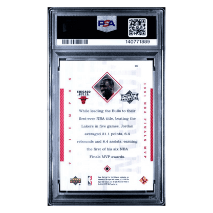 Michael Jordan PSA 9 1999 Upper Deck Athlete of the Century Card #18