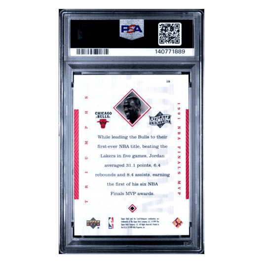 Michael Jordan PSA 9 1999 Upper Deck Athlete of the Century Card #18