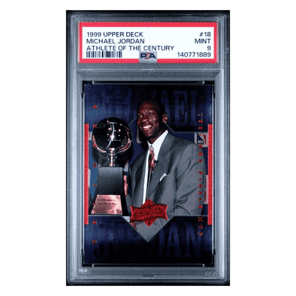 Michael Jordan PSA 9 1999 Upper Deck Athlete of the Century Card #18
