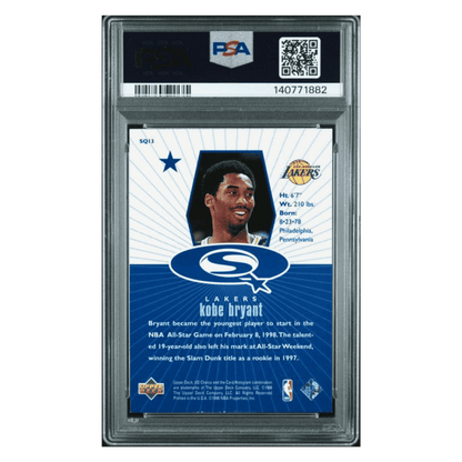 Kobe Bryant PSA 8 1998 Upper Deck Choice Starquest Blue Card #SQ13