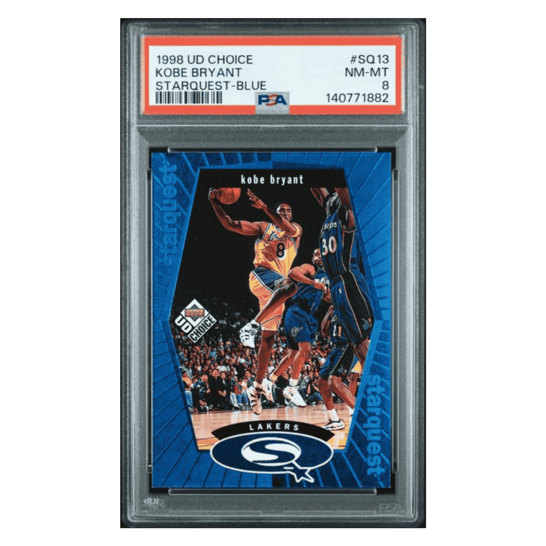 Kobe Bryant PSA 8 1998 Upper Deck Choice Starquest Blue Card #SQ13